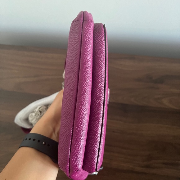 COACH Belt Bag in Crossgrain Leather, DEEP Plum - Picture 8 of 14